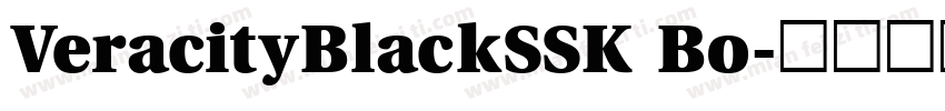 VeracityBlackSSK Bo字体转换